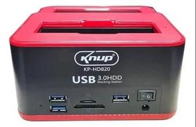 Dock Station SSD SATA USB 3.0 Knup HD-820 HD e SSD 2.5 e 3.5 Dock Station SSD SATA USB 3.0 Knup HD-820 HD e SSD 2.5 e 3.5