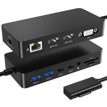Dock Surface SHOWAIST 12 em 1 com tripla exibição, VGA + HDMI duplo