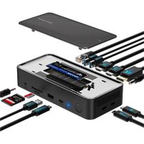 Docking Station 13 em 1 com Slot SSD M.2 e Triplo 4K WL-UMD23M da Wavlink