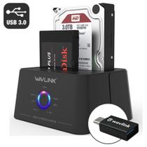 Docking Station USB-C 3.0 Duplo 2.5'' & 3.5'', Botão Clone HDD & SSD, WL-ST334UA Wavlink