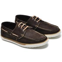 Dockside Masculino Couro Calce Fácil Elástico Costurado Dockside Masculino Couro Calce Fácil Elástico Costurado