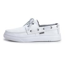 Dockside Masculino em Couro Branco Ônix Polo Urban Dockside Masculino em Couro Branco Ônix Polo Urban