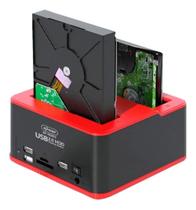 DockStation Para Hds De 2,5 E 3,5 2x Sata Usb Cartão Memoria