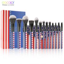 Docolor 13 Pc Stars & Stripes Makeup Brush Set P1305-1