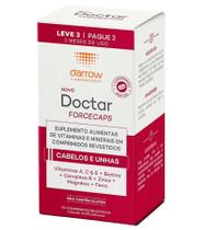 Doctar Forcecaps Darrow para Cabelos e Unhas com 90 Comprimidos Revestidos Doctar Forcecaps Darrow para Cabelos e Unhas com 90 Comprimidos Revestidos