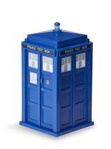Doctor Who Electronic TARDIS Talking Money Bank Possui efeitos sonoros e de fala, lanterna piscando e abrindo portas frontais Deposite moedas dentro da cabine policial Maior por dentro!