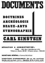 Documents - Carl Einstein - Cultura e Barbarie