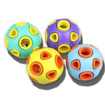 Dog Balls SCHITEC Rubber Bouncy Fetch com pacote de 4 Bell Sound
