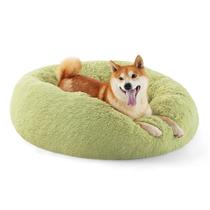 Dog Bed Bedsure Calming Donut lavável para cães médios, verde