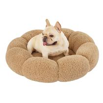 Dog Bed Lesure Calming Flower Donut redondo para cães médios - LE SURE