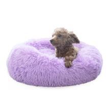 Dog Bed nonfish Purple Donut Cuddler Plush para cães pequenos Dog Bed nonfish Purple Donut Cuddler Plush para cães pequenos
