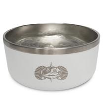 Dog Bowl Toadfish, sem inclinação, aço inoxidável de parede dupla Dog Bowl Toadfish, sem inclinação, aço inoxidável de parede dupla