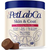 Dog Chew PetLab Co. Pele e pelagem com ácidos graxos e vitaminas Dog Chew PetLab Co. Pele e pelagem com ácidos graxos e vitaminas