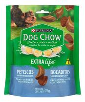 Dog chow carinhos filhote banana/leite 75g