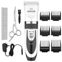 Dog Clipper oneisall elétrico recarregável de baixo ruído branco