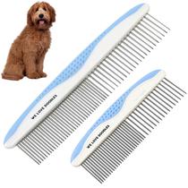 Dog Comb We Love Doodles Metal Dematting, pacote com 2