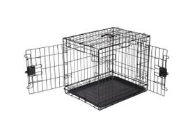 Dog Crate Amazon Basics Fio de metal dobrável durável 24x18x20cm