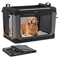 Dog Crate Feandrea 91x64x64 cm Portátil Transportador de Viagem