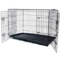 Dog Crate YML Heavy Duty, 2 portas, 24 polegadas, preta