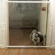 Dog Door Mabuu Tela de Proteção para Portas - 110 cm x 90 cm - Branco