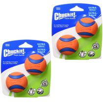 Dog Fetch Toy Chuckit! Borracha durável Ultra Ball 4 bolas
