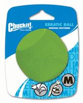Dog Fetch Toy Chuckit! Pacote com 1 bola errática de tamanho médio