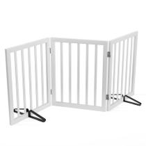 Dog Gate Mino Kesper Dobrável de Madeira 61x61x61 cm Branco Dog Gate Mino Kesper Dobrável de Madeira 61x61x61 cm Branco