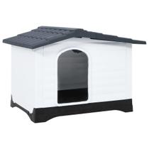 Dog House vidaXL Grey Outdoor, Canil resistente às intempéries