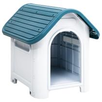 Dog House vidaXL Polipropileno azul ao ar livre 60x75x66cm