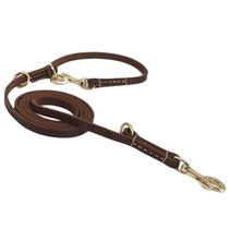 Dog Leash Guiding Star em couro genuíno multifuncional de 2,4 m Dog Leash Guiding Star em couro genuíno multifuncional de 2,4 m