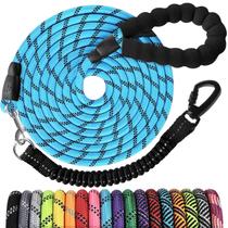Dog Leash Jenico, corda longa e resistente de 3 m com azul reflexivo Dog Leash Jenico, corda longa e resistente de 3 m com azul reflexivo