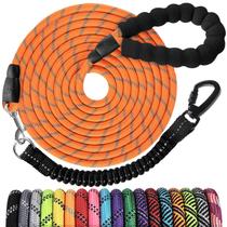 Dog Leash Jenico Long Heavy Duty Rope de 15 m com Bungee & Reflec