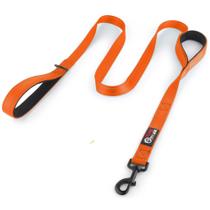Dog Leash Primal Pet Gear, alça dupla, 1,8 m, laranja reflexiva Dog Leash Primal Pet Gear, alça dupla, 1,8 m, laranja reflexiva