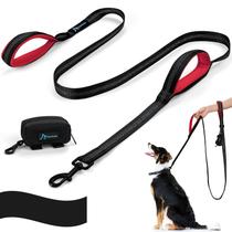 Dog Leash PuppyDoggy para cães grandes e médios de 1,8 m com 2 alças