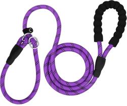 Dog Leash TagMe Slip Lead, reflexivo de 6 pés para raças grandes