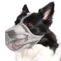 Dog Muzzle Crazy Felix Soft Mesh para cães, respirável, cinza XS