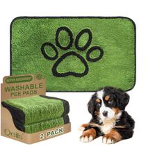 Dog Pee Pads Qeils, pacote com 2, 46x76 cm, reutilizáveis e laváveis