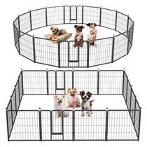 Dog Playpen Simple Deluxe para interior/exterior de 24 cm e 16 painéis