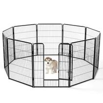 Dog Playpen Sweetcrispy para interior/exterior 8 painéis de 40 cm de altura