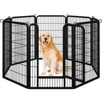 Dog Playpen Yaheetech 8 painéis Cerca de metal interna/externa de 1 m