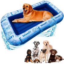 Dog Pool Float Schwimmer para cães grandes de até 100 kg, azul