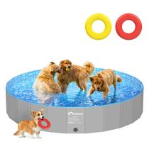 Dog Pool Peteast dobrável com 2 discos voadores para cães grandes