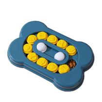 Dog Puzzle Feeder Toy Bone Shape Slow Feeder Blue Dog Puzzle Feeder Toy Bone Shape Slow Feeder Blue