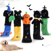 Dog Squeaky Toys Nocciola Halloween, 5 peças de pelúcia sem recheio Dog Squeaky Toys Nocciola Halloween, 5 peças de pelúcia sem recheio