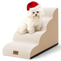 Dog Stairs COZY KISS para cães pequenos com capa à prova de vazamentos bege