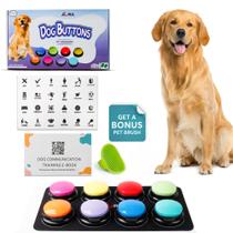 Dog Talking Buttons A-URA com tapete, pincel e e-book (pacote com 8) Dog Talking Buttons A-URA com tapete, pincel e e-book (pacote com 8)