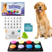 Dog Talking Buttons A-URA com tapete, pincel e e-book (pacote com 8)