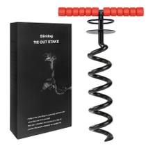 Dog Tie Out Stake Sliridog Heavy Duty Spiral Handle 15" Dog Tie Out Stake Sliridog Heavy Duty Spiral Handle 15"