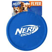 Dog Toy Nerf Dog Nylon Flyer Flying Disc, 23 cm de diâmetro, azul