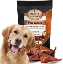 Dog Treat Brutus & Barnaby Pig Ear 100% natural, pacote com 25